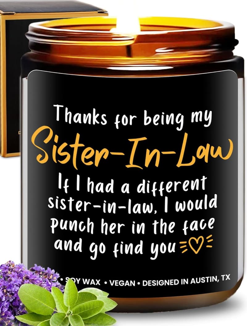 Sister-in-Law Birthday Candle - Unique Gift for Her