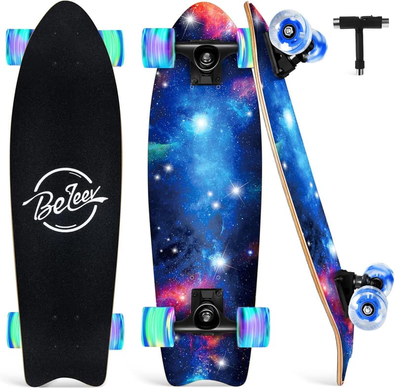Beginner Cruiser Skateboard, 27
