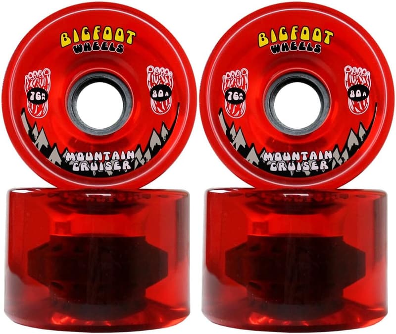 Bigfoot 76mm 80A SHR Longboard Wheels for Mountain Cruising