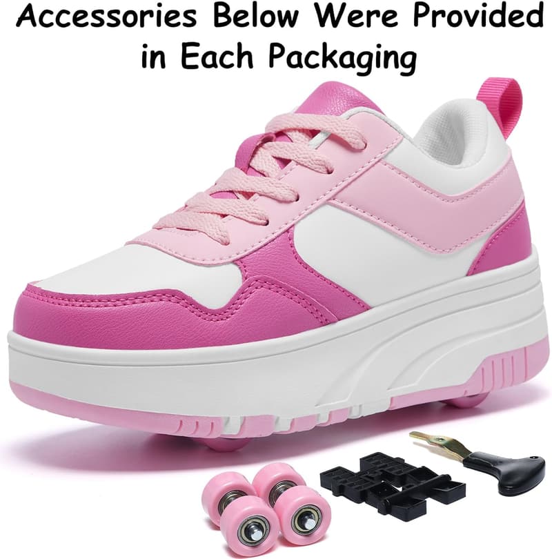 Detachable Wheeled Fashion Sneakers for Kids