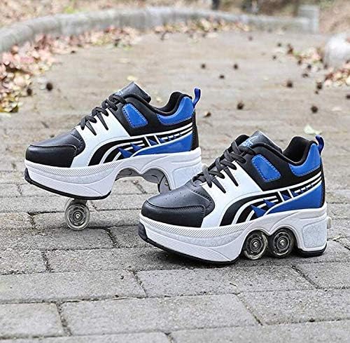 2-in-1 Deformable Roller Skates for Kids - Outdoor Use