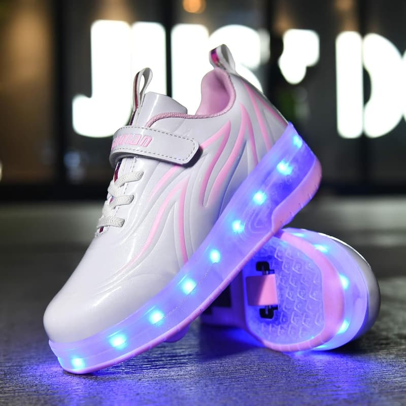 LED Light Roller Skates for Kids – Upgraded Colorful Shoes
