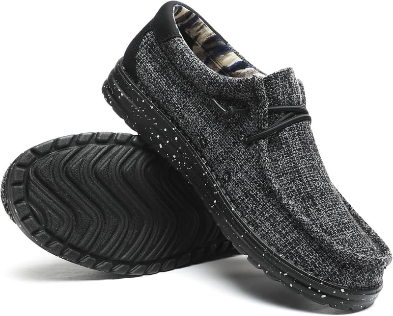 Men's Breathable Canvas Loafers - Lightweight Summer Shoes