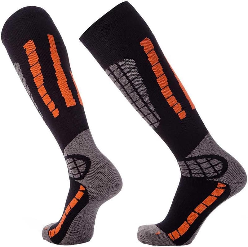 Warm Merino Wool Lightweight Ski Socks for Men and Women