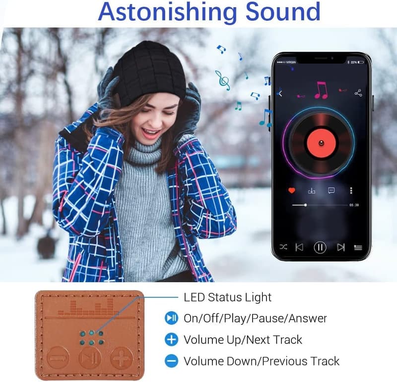 Bluetooth Beanie for Men & Women - Perfect Holiday Gift