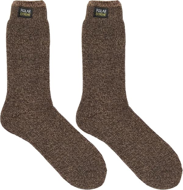 Insulated Thermal Hiking Socks for Cold Weather, 2 Pack