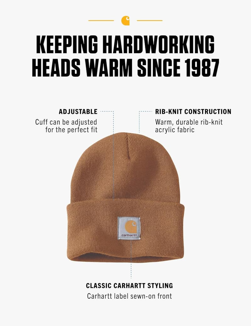 Men's Knit Cuffed Beanie by Carhartt