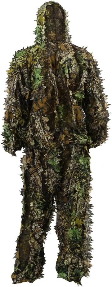3D Leafy Camouflage Ghillie Suit for Outdoor Hunting