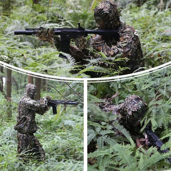 3D Leafy Camouflage Ghillie Suit for Outdoor Hunting
