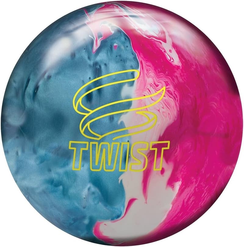 Brunswick Twist Reactive Bowling Ball, Sky Blue/Pink, Size 12