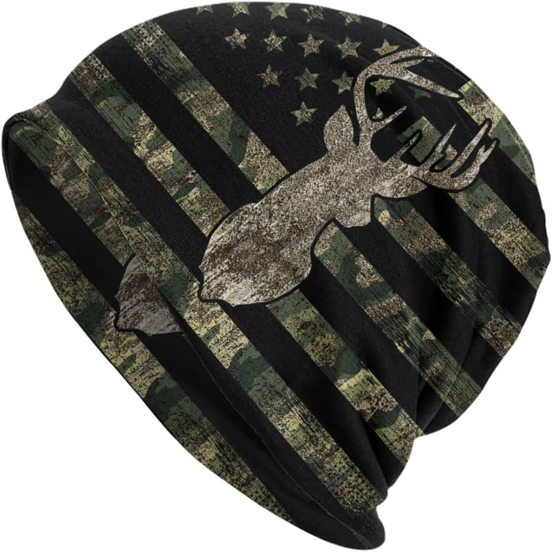 Casual Stretch Beanie Hat and Scarf Bandana Set