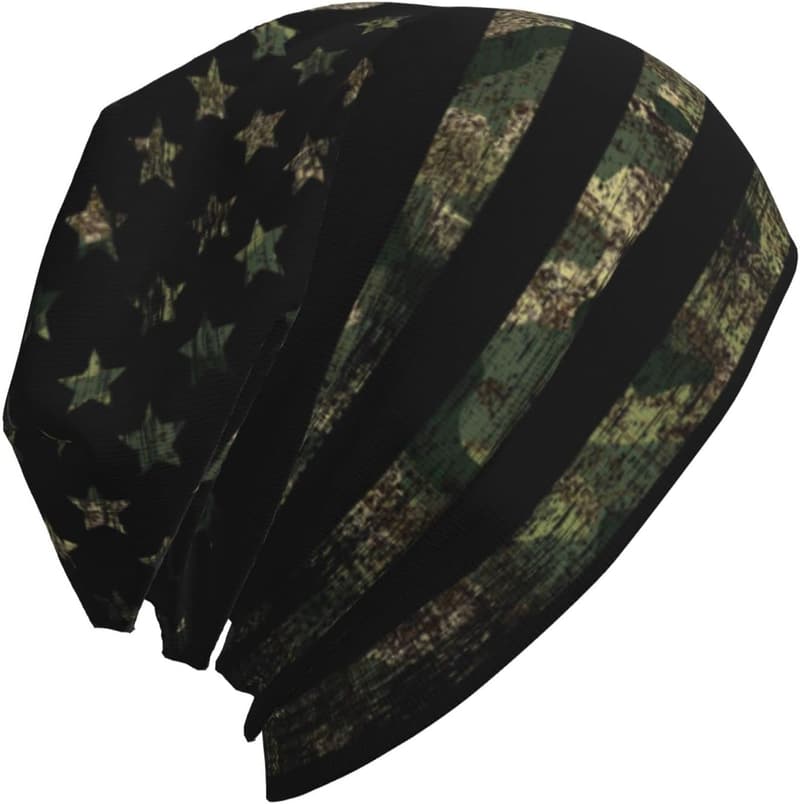 Casual Stretch Beanie Hat and Scarf Bandana Set