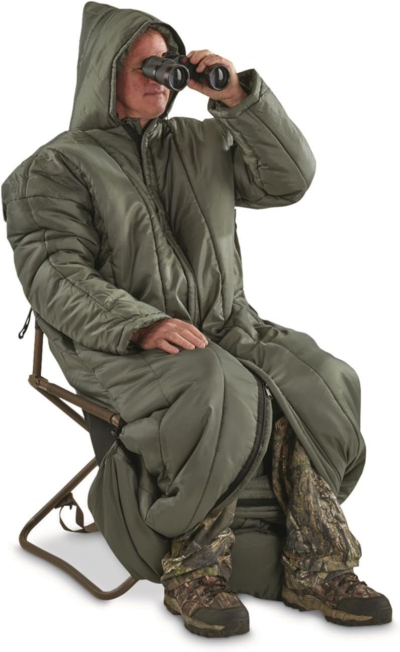 Cold Weather Sleeping Bag with Arms for Adults - Hunting & Camping