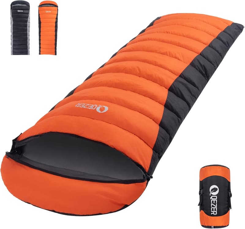 Ultralight Down Sleeping Bag - 600 Fill Power for Camping