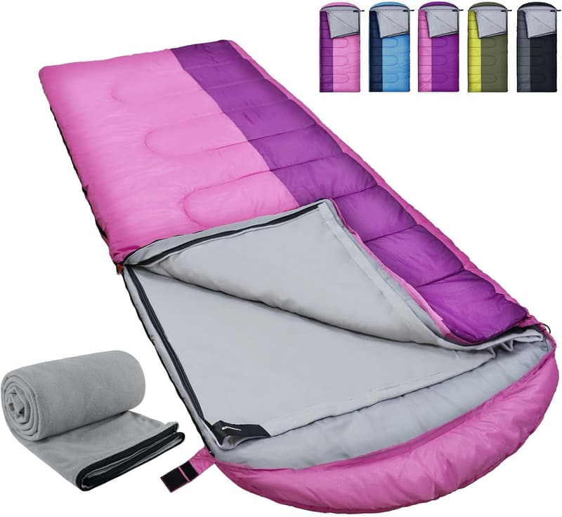 10 Degree Waterproof Sleeping Bag for Adults, 3-4 Season