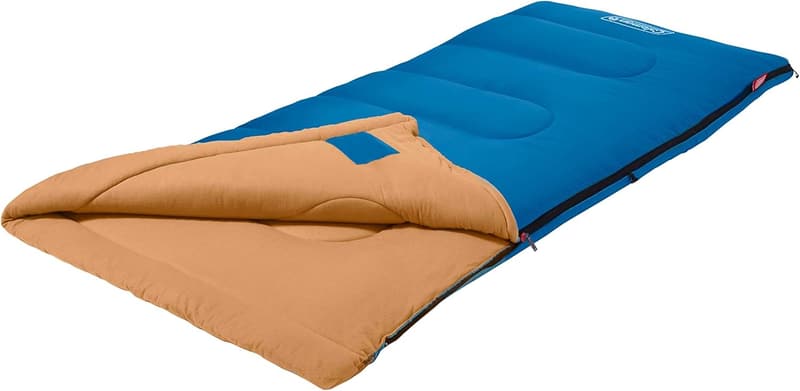 Cool-Weather Adult Sleeping Bag with No-Snag Zipper