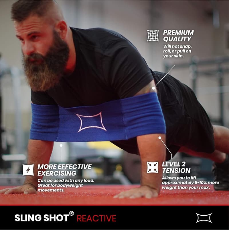 Level 2 Reactive Sling Shot for Bench Press, Dips & Push Ups