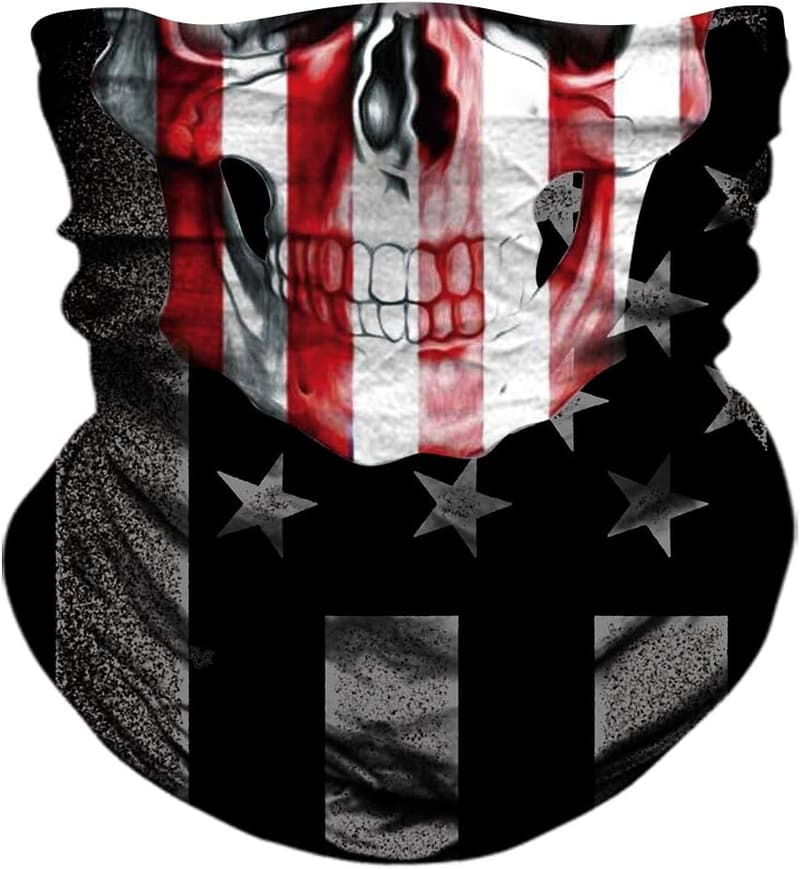 Skull Face Mask Bandana - Multi-Functional Neck Gaiter