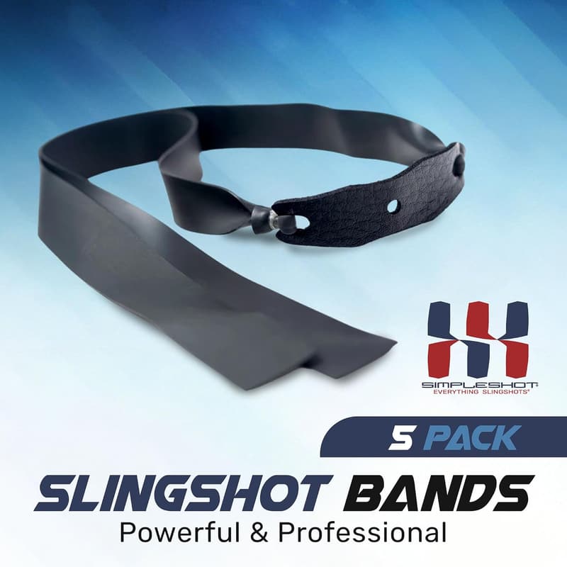 Powerful 5pcs Elastic Rubber Slingshot Bands