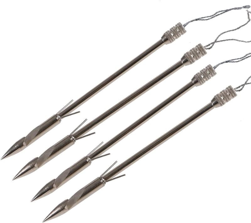 Stainless Steel Fishing Slingshot Arrows - Pack of 12