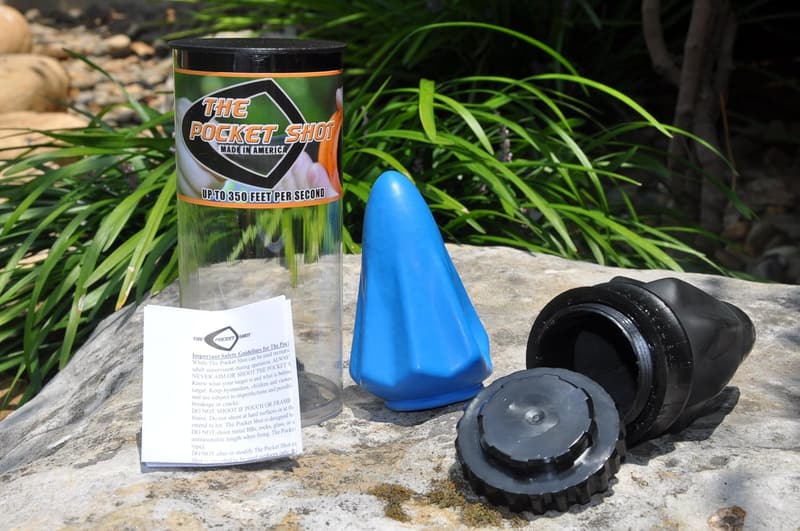 High Velocity Black Slingshot Set for Adults with Pouches
