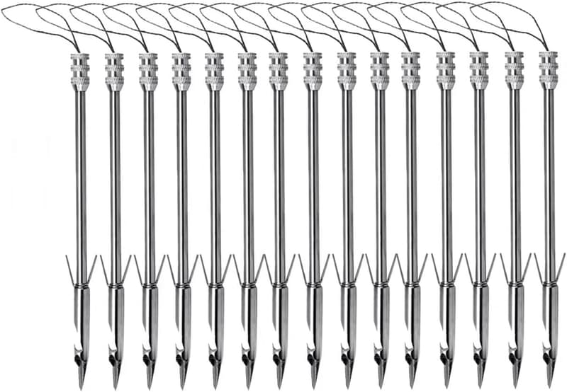 15PCS Stainless Steel Fishing Slingshot Arrows Set