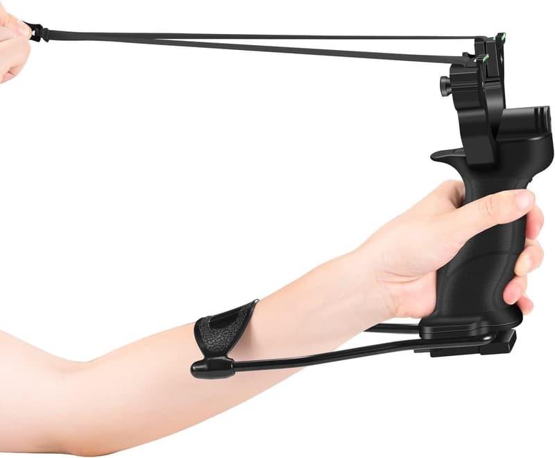 Professional Wrist Slingshot for Adults with Laser Sighting