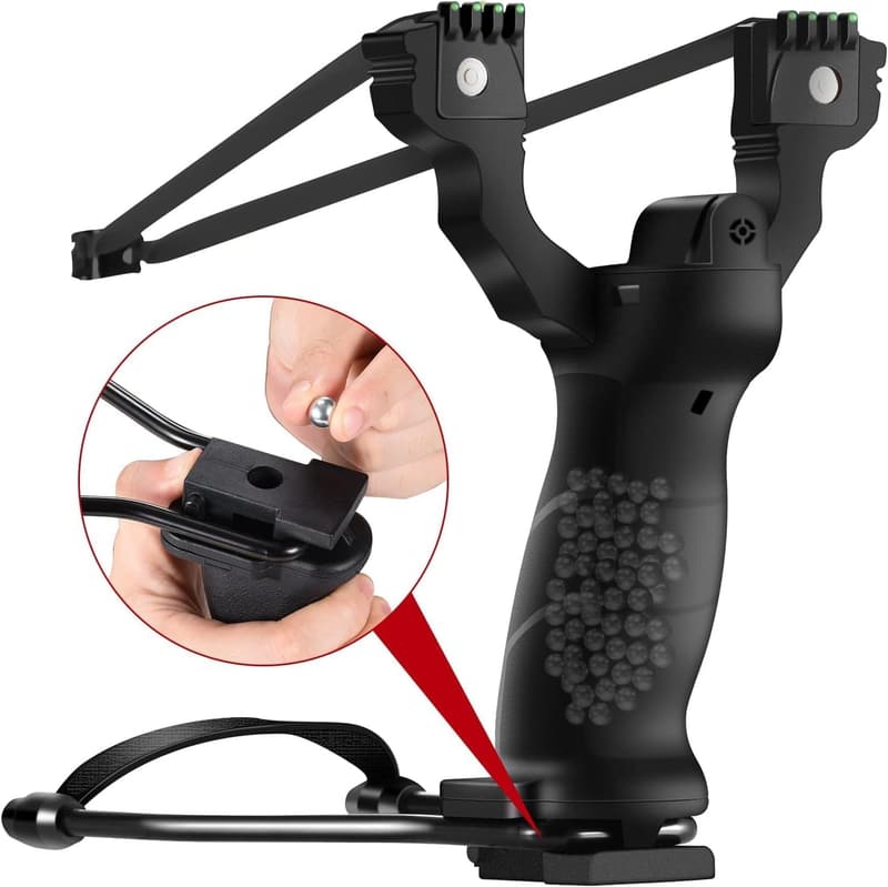 Professional Wrist Slingshot for Adults with Laser Sighting