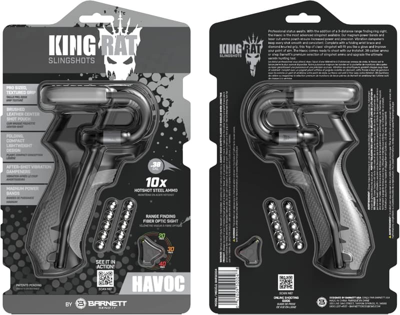Powerful Barnett King Rat Slingshot for Adults & Kids
