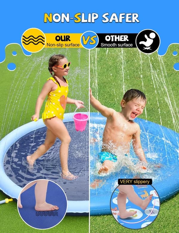 Summer Outdoor Fun Splash Pad for Kids & Dogs - 87