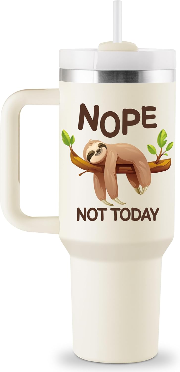 Sloth Lover's Birthday Tumbler - 40oz Insulated Travel Mug