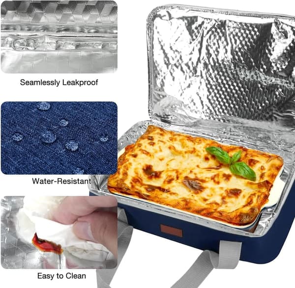 Insulated Double Decker Casserole Carrier Tote for Picnics