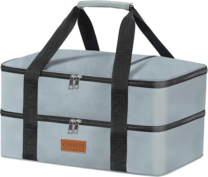Insulated Casserole Carrier for Potlucks - Fits 9