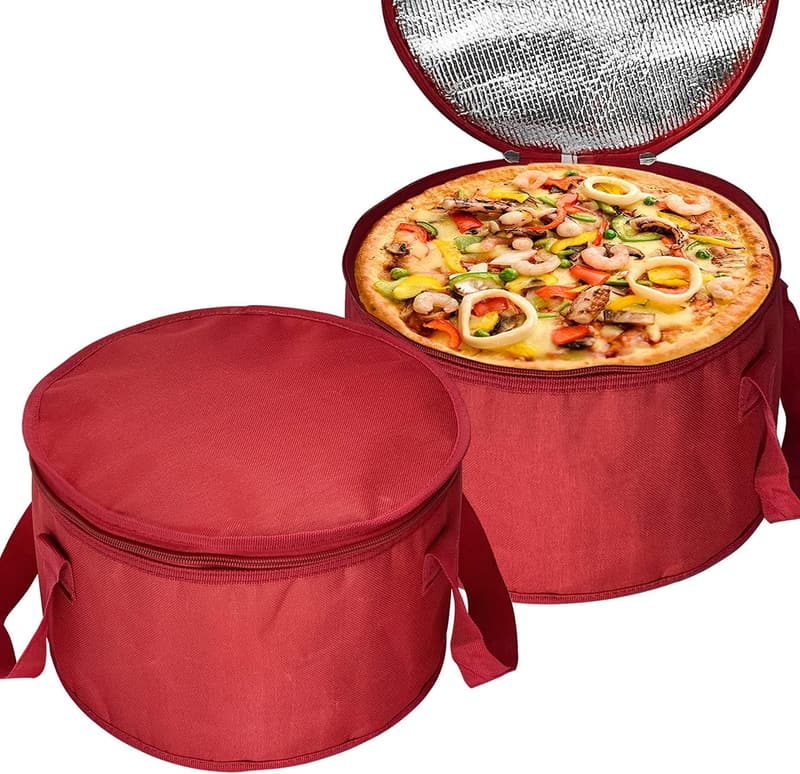 Red Insulated Pie & Casserole Carrier Bags - 2 Pack