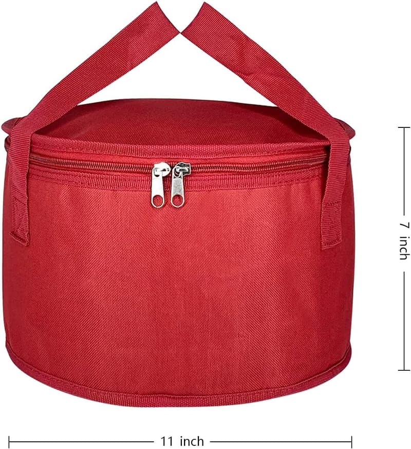 Red Insulated Pie & Casserole Carrier Bags - 2 Pack