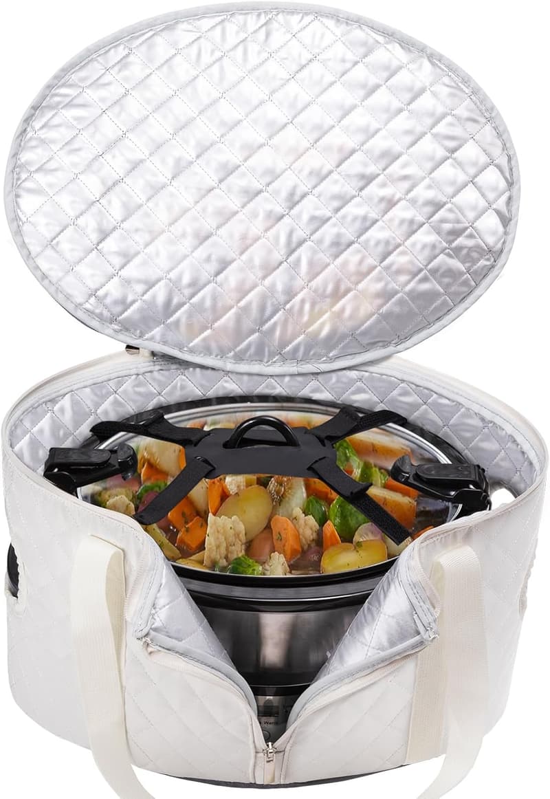 Slow Cooker Carrier Case for 6-8 Quart Crockpots