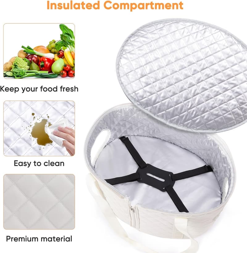 Slow Cooker Carrier Case for 6-8 Quart Crockpots