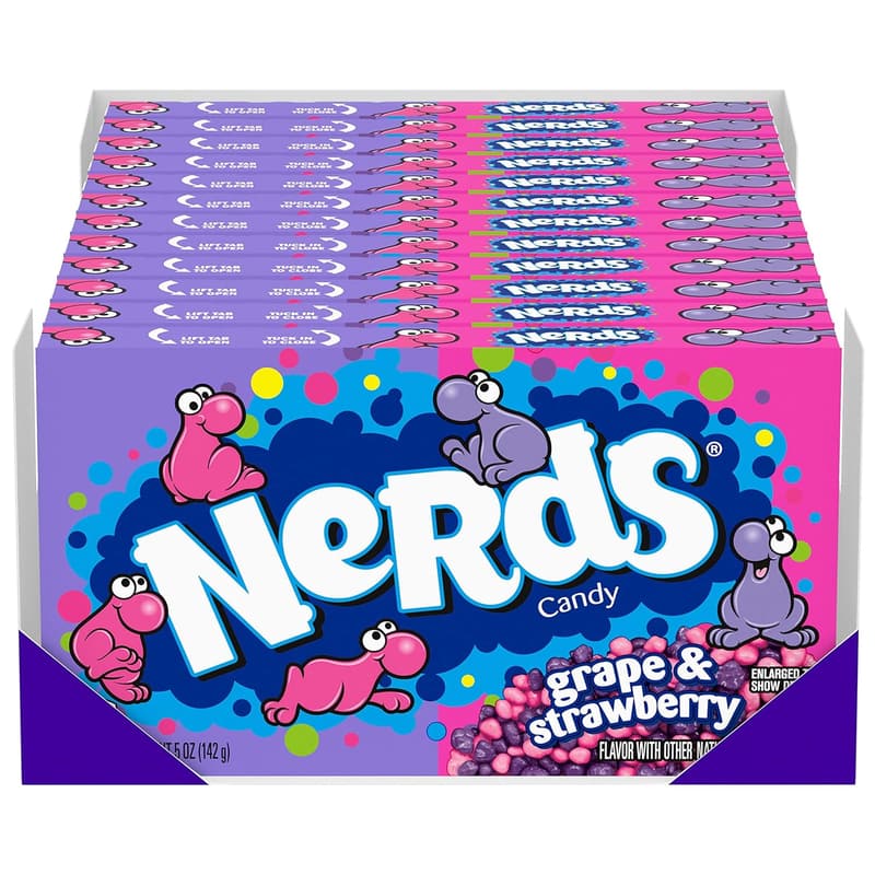 Nerds Candy Movie Theater Pack - Grape & Strawberry, 5 oz (12 Count)