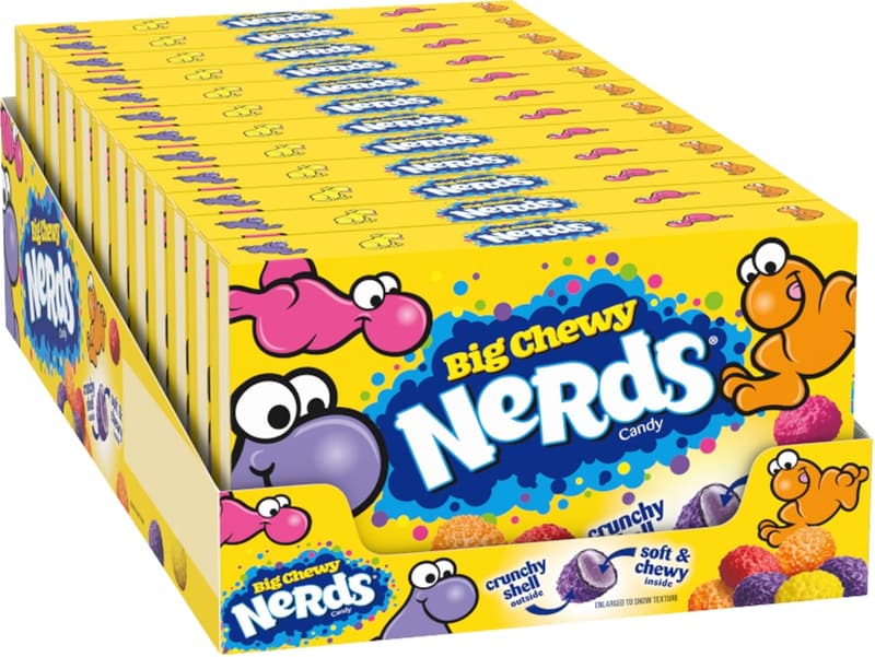 Nerds Big Chewy Candy - Movie Theater Box (12 Pack)