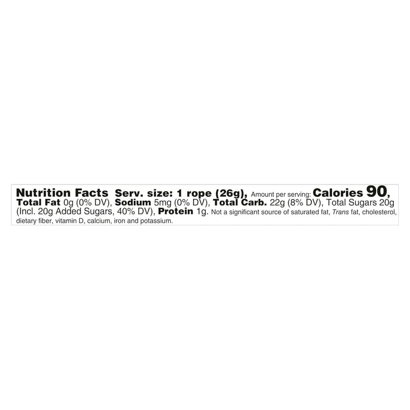 Rainbow NERDS Rope Candy, Crunchy & Gummy, 0.92 oz