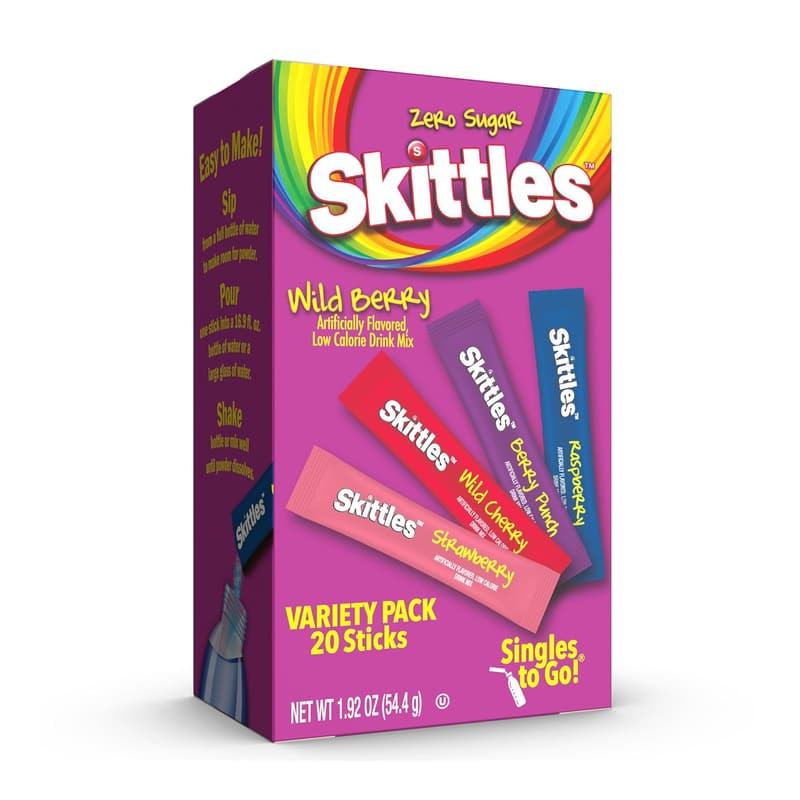 Skittles Singles To Go Variety Pack - Zero Sugar Drink Mix