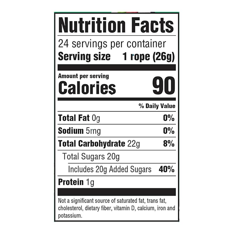 Holiday Nerds Rope Candy Pack - Individually Wrapped, 24 Count