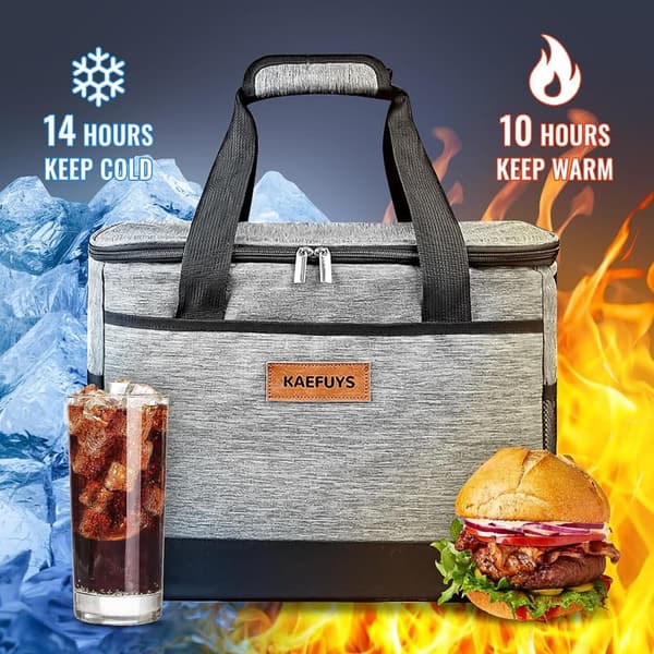 30L Insulated Cooler Bag - Leakproof Soft Bag for Camping & Travel