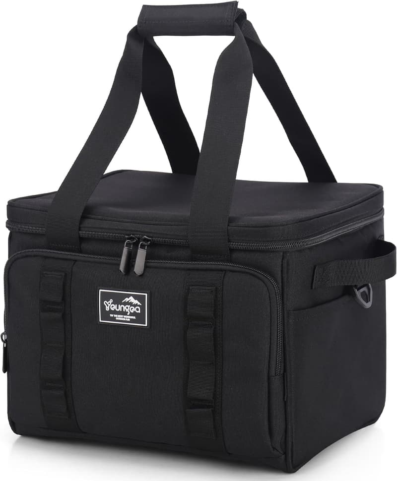 Portable 24-Can Insulated Cooler Bag for Beach & Camping
