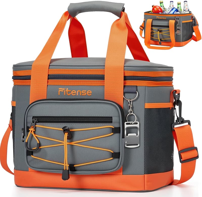 Insulated 20L/33L Cooler Bag - Portable, Leakproof, Collapsible