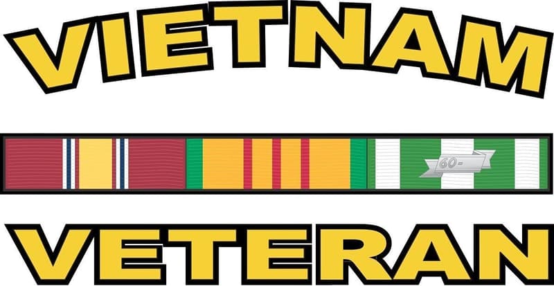 Vietnam Veteran Decal for Proud Veterans