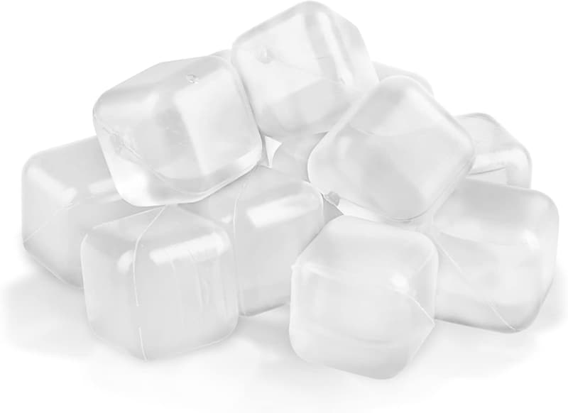 60 Pack Reusable BPA-Free Ice Cubes for Drinks