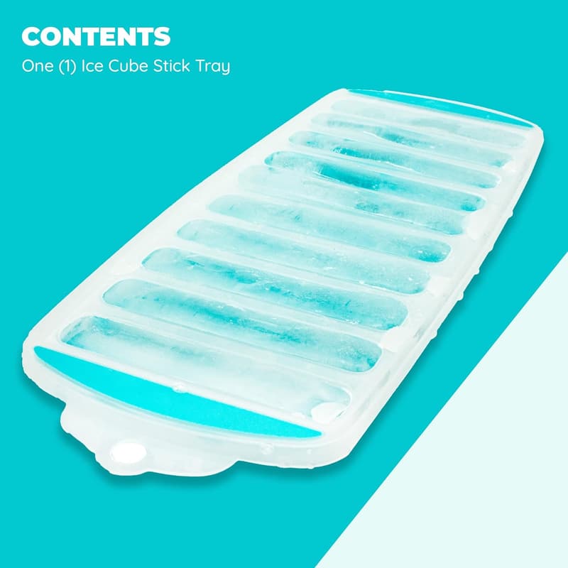 Silicone Ice Cube Stick Tray for Water Bottles - 1 Pack