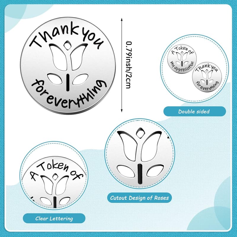 Kindness Coins - 24 Pcs Appreciation Tokens for Students