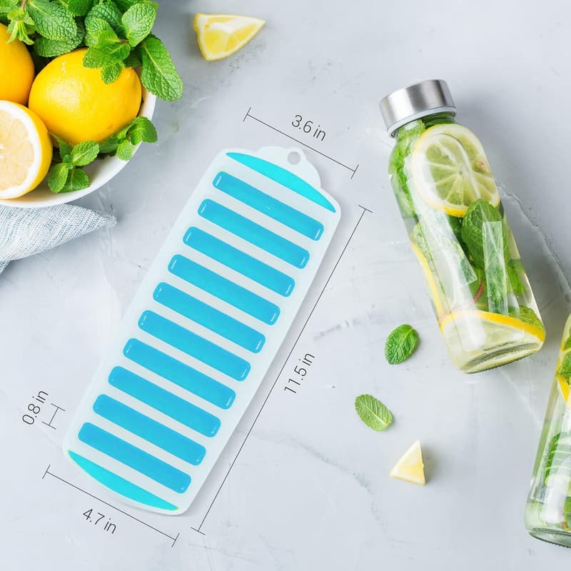 Teal Blue Ice Stick Tray for Sports Bottles